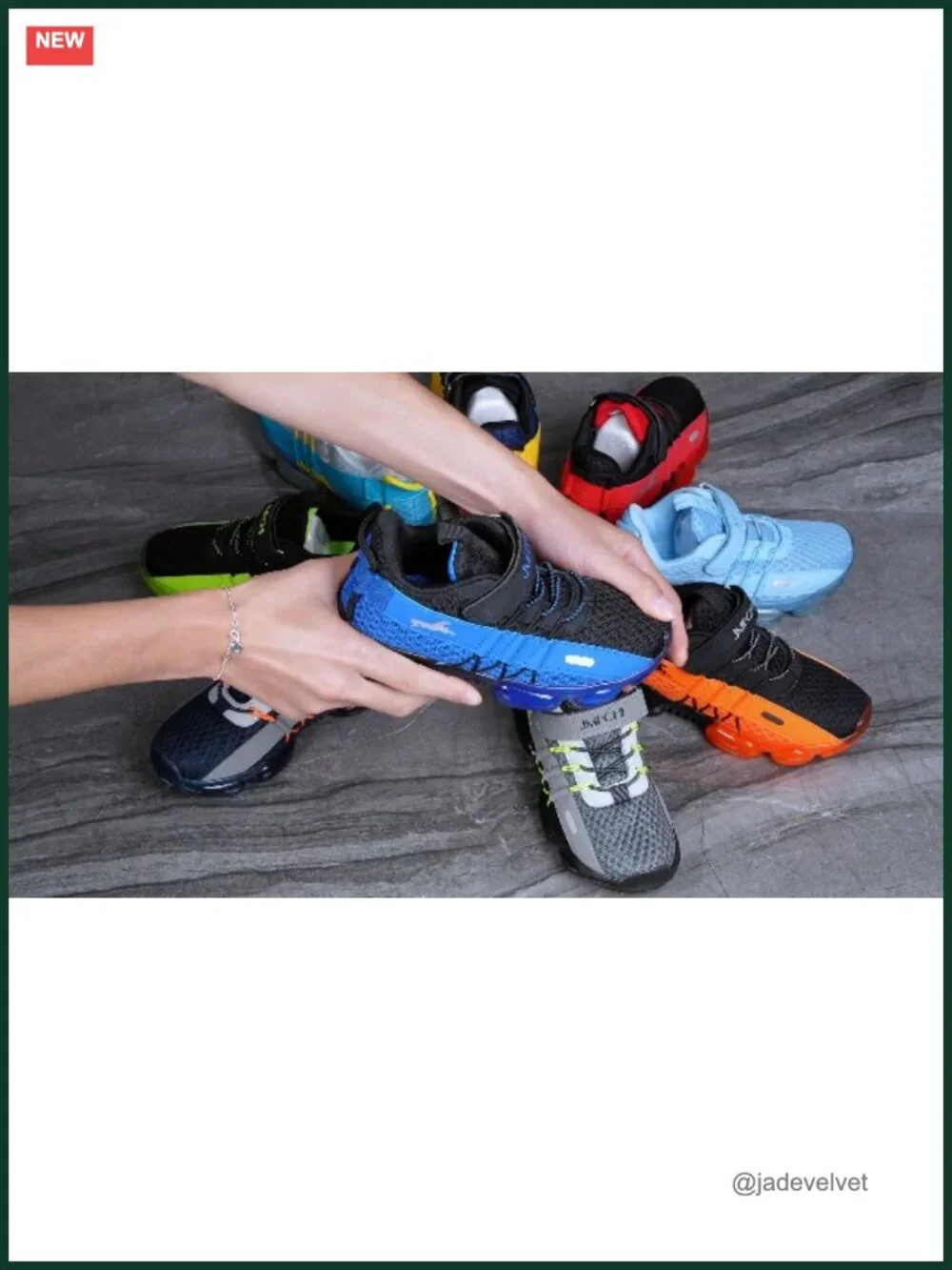 Kids Mesh Lightweight Running Tennis Sneakers - Breathable Cushion Non-Slip